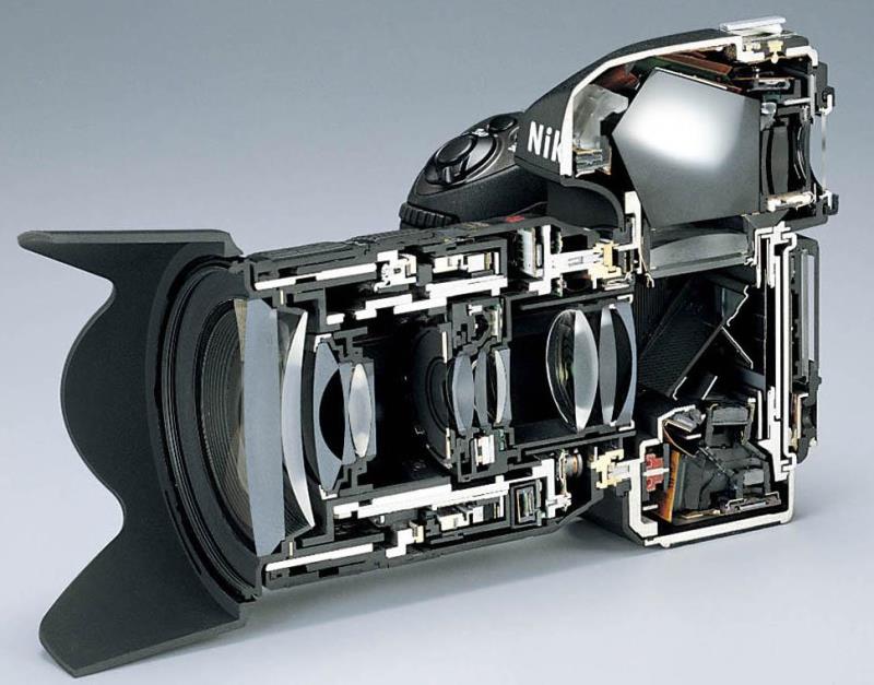 Фотоаппарат в разрезе - фото
